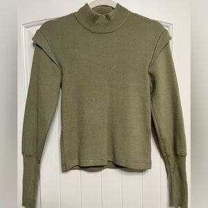 Olive Turtleneck Sweater